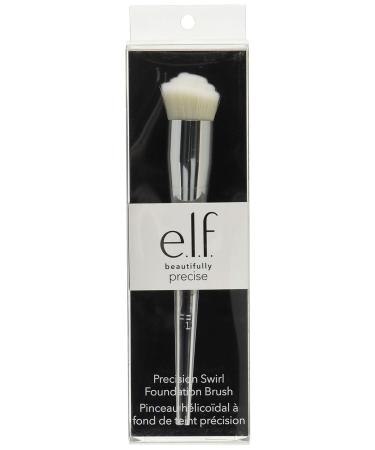 e.l.f. Precision Foundation Swirl Brush - Vegan Cruelty-Free Makeup Brush for Liquid Foundation Blending | Triangular Handle for Enhanced Control - Buy Online on GoSupps.com