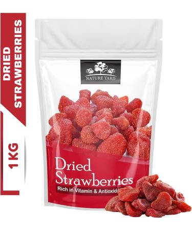 NATURE YARD Fraises s ch es - 1 kg - Fraise confite d shydrat e fruits secs 1 kg (Pack of 1) - Buy Online on GoSupps.com