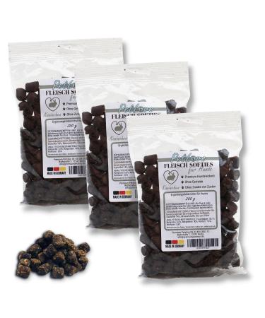 Petlove meat softies for dogs Hundeleckerli without grain 63% meat content Dog treats for training rabbits (3x200g) rabbit 3x200g - Buy Online on GoSupps.com