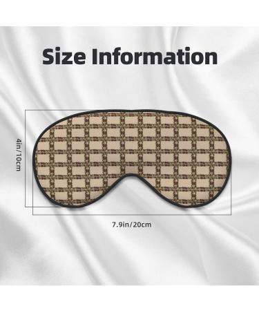 Buy Reusable Sleep Mask - Soft Blackout Eye Cover for Men & Women | Perfect for Travel Camping & Better Sleep | Great Gifts - Pine Cone Border - Buy Online on GoSupps.com