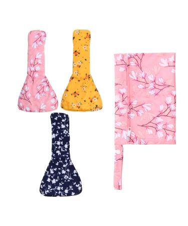Heallily women bandage 3 pieces organic cotton washable menstrual pads Breakable women's towel with storage bag for women girls