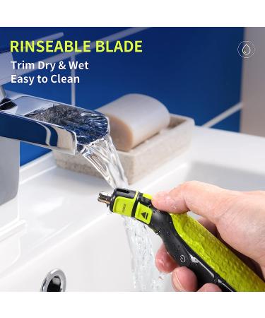 Yinke Nose Hair Trimmer Replacement Heads for One Blade & OneBlade Pro - Waterproof Dual Edge Blades (2 Pcs) - Buy Online on GoSupps.com