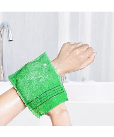 6-Piece Korean Exfoliating Mitts and Washcloth Set - Asian Bath Washcloth and Back Scrubber for Men and Women - Buy Online on GoSupps.com
