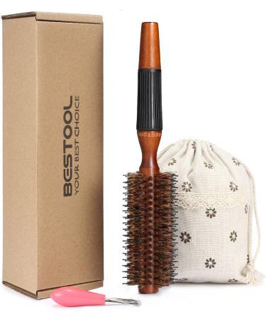 BESTOOL Round Brush for Blow Drying Boar Bristle Round Hair Brush with Wooden Barrel Large Round Styling Brush for Women & Men Straightening Curling Adding Shine or Volume (2 inch) - Buy Online on GoSupps.com