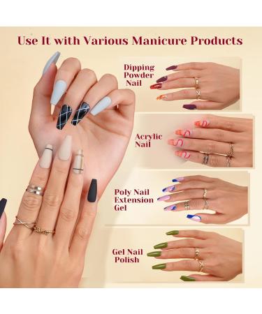 Rosalind Full Cover Medium Ballerina Nail Tips - 504pcs Clear Gel Nail Tips for Nail Art | 12 Sizes in Box - Buy Online on GoSupps.com