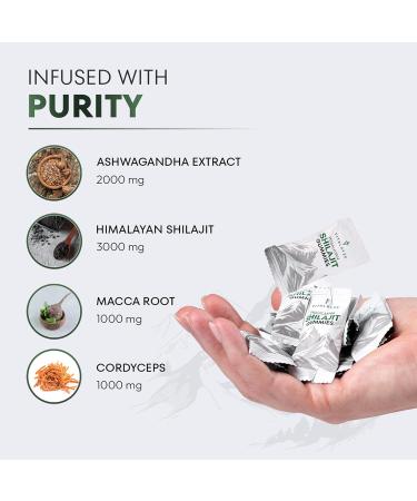VITALRYZE Himalayan Shilajit Gummies with Ashwagandha Maca Root & Cordyceps Supports Energy Vitality & Focus Testosterone & Stamina Himalayan Shilajit Organic Travel Friendly 60 Gummies - Buy Online on GoSupps.com