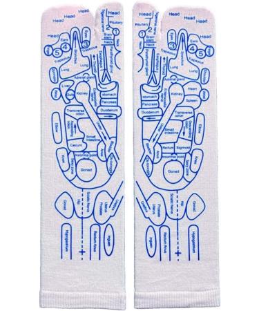 Reflexzone Massage Socks | Cotton Reflexology Sock Set for Foot Health & Pressure Point Relief - Buy Online on GoSupps.com