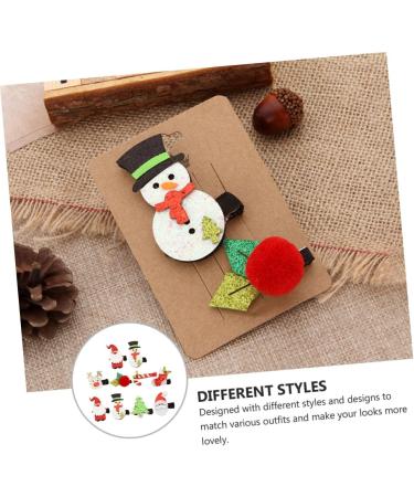 minkissy Snowman Hair Barrettes 24 Sets Christmas Suit Hairpin Girls Suit Hat for Girl Hair Clips Elk Santa Hair Barrettes Christmas Barrettes Xmas Hairpin Christmas Hair Grips - Buy Online on GoSupps.com