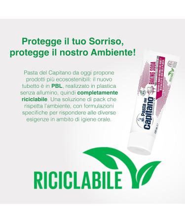 12x Pasta del Capitano Baking Soda Toothpaste 100ml - Enliven Natural White Teeth + Free Beni Culinari Keychain - International Shipping Available - Buy Online on GoSupps.com
