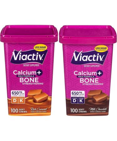 AaronDeals Package of Calcium Supplement Chews Milk Chocolate & Caramel Flavor 200 Count