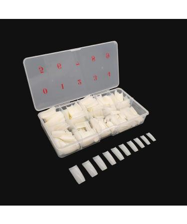 Natural False Nails 500 Pieces French Acrylic Nails Artificial Fake Nails False Nail Tip 10 Sizes With Box for Women Girls - Buy Online on GoSupps.com