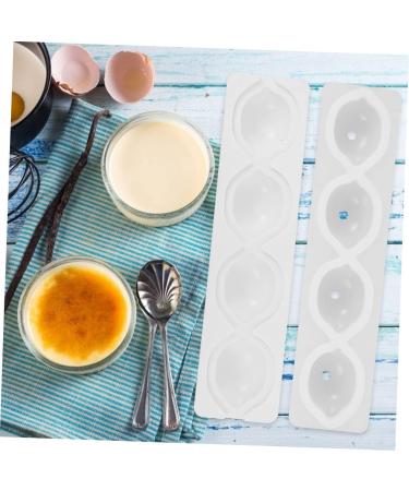 HOMSFOU Brownie Pan with Dividers Silicone Sphere Biscuit Molds Baking Round Dessert Molds Baking Silicone Molds Chocolate Dessert Silicone Cake Molds Bakery White Silica Gel Mousse Pie 3D - Buy Online on GoSupps.com