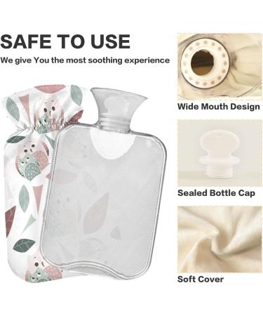 1L Heat Bottle with Cover - Durable Warm-Up Bag for Pain Relief | Watercolor Owl Patterns - Buy Online on GoSupps.com