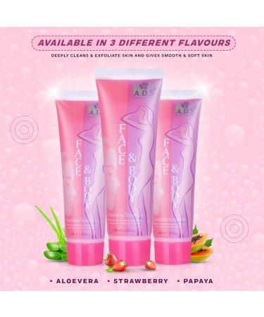 Buy Facee & Body Cleansing Scrub Gel Papaya 100ml | Exfoliating & Refreshing | International Shipping - Buy Online on GoSupps.com