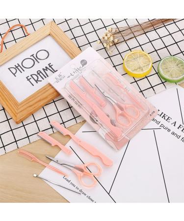 FRCOLOR Eyebrow Trimmer Kit - 15pcs Folding Scissors & Tools for Women | Perfect Eyebrow Grooming Set - Buy Online on GoSupps.com