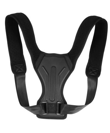 Healvian Posture Strap Posture Trainer Support Belt Upper Brace Hunchback Belt Rear Support The Shoulder Men and Women Fabric (polyester) 25x27cm Black
