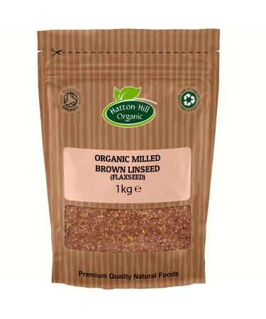 Organic Ground Flaxseed (Milled Linseed) 1kg by Hatton Hill Organic - Certified Organic - Buy Online on GoSupps.com