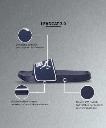 PUMA Unisex Leadcat 2.0 Slide Sandal 43 EU - Comfortable Peacoat & Puma White Footwear for Men & Women - International Shipping Available - Buy Online on GoSupps.com