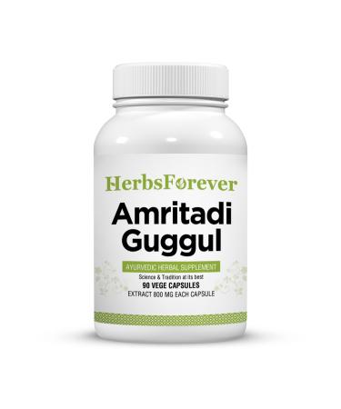 Herbsforever Amritadi Guggulu Traditional Ayurvedic Formulation 90 Vege Capsules