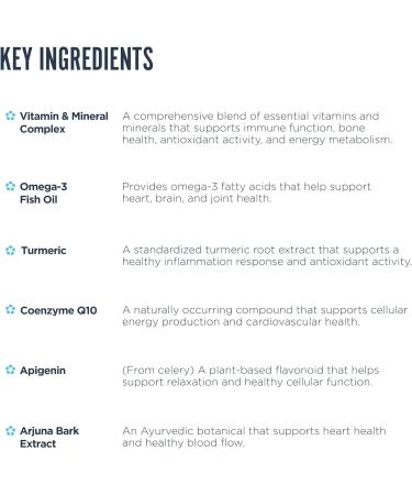 Revive MD Essential Vitamin Packs for Men & Women Daily Multivitamin Packets with Arjuna & Turmeric Extract Supports Heart Joint & Organ Health Travel-Friendly Vitamin Supplement (30 Servings) - Buy Online on GoSupps.com