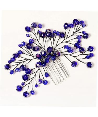 Mikinona Bridal Wedding Comb Bridal Headpieces Bride Hair Insert Comb Bridal Side Combs Bride Wedding Headdress Bride Hair Comb Wedding Hair Comb Hair Comb Clip Blue Zircon Hair Comb - Buy Online on GoSupps.com