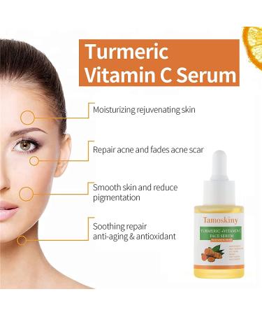 Turmeric & Vitamin C Dark Spot Corrector Serum | Anti-Aging & Moisturizing Formula for All Skin Types - 1oz - Buy Online on GoSupps.com