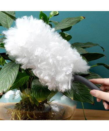 Fovolat Ceiling Fan Duster Portable Washable Duster | Household Cleaning Supplies Electrostatic Duster Feather Brush with 10 Replacement Heads for Window Furniture - Buy Online on GoSupps.com