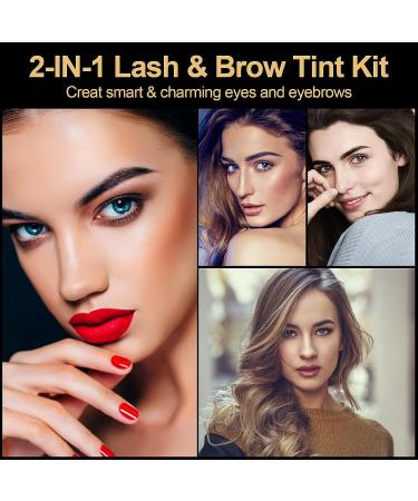 YUOLITA 2 in 1 Black Eyelash Tint & Lash Lift Kit - Professional 6 Weeks Lasting DIY Hair Dying - Salon & Home Use - Buy Online on GoSupps.com