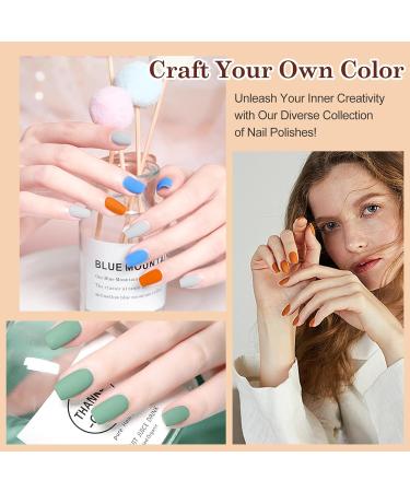 Gel Nail Polish Kit with 72W UV Lamp | Macaron Colors | Glossy & Matte Finish | Manicure DIY Set - Buy Online on GoSupps.com