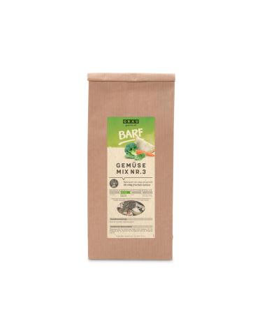 GRAU The Original Mix No. 3 Dried Vegetable Mix for BARF Menus for Dogs, Pack of 1 (1 x 500 g), Food Supplement for Dogs
