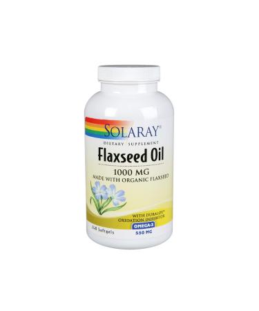 SOLARAY Flaxseed Oil, Softgel (Btl-Plastic) 1000mg 240ct
