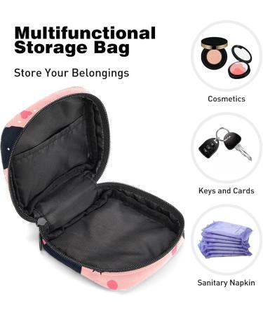 Kiss Me Pink Whale Sanitary Napkin Storage Bag | Menstrual Cup Pouch | Nursing Pad Holder | Tampon Bags | Portable Period Bag - Multi-colored - Buy Online on GoSupps.com