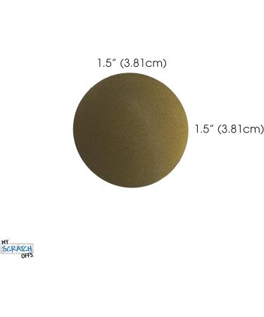 Shop My Scratch Offs - 500 Gold Round 1.5 Inch Scratch Off Stickers for DIY Promo Codes Gender Reveals & Party Favors - Buy Online on GoSupps.com