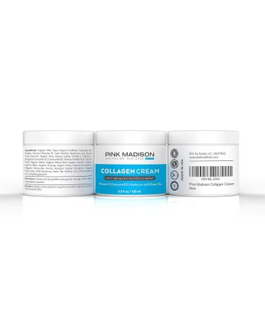 Skin Tightening Collagen Serum with Hyaluronic Acid - Anti-Aging Cream for Fine Lines & Wrinkles - 4 oz - Unisex - Buy Online on GoSupps.com