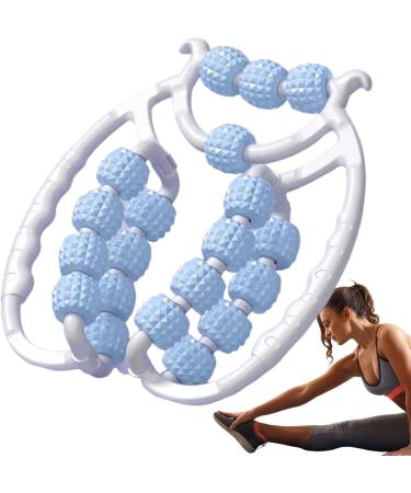Buy Rad Fascia Muscle Roll - Adjustable Leg Massage Roller with 15 Rolls & 360 Rotation for Muscle Relaxation Calf & Neck Relief - Ideal for Yoga & Bodybuilding - Blue - Buy Online on GoSupps.com