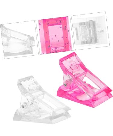 Mikinona Nail Kits 84 pcs Tool Nail Clip Fiberglass Clamp LED Extension Kit Art Tip Clamps Accessories Salon Building Fixing DIY for Fixation Finger A Fake Pinchers Quick Tips Forms Manicure Tools 4X3X2CMx7pcs White Pinkx7pcs - Buy Online on GoSupps.com