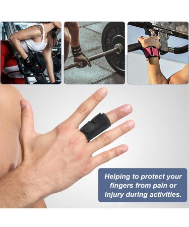 TopBine 3 Pack Black Finger Splint | Elastic Finger Cuffs & Sports Bandage for Optimal Finger Protection - Buy Online on GoSupps.com