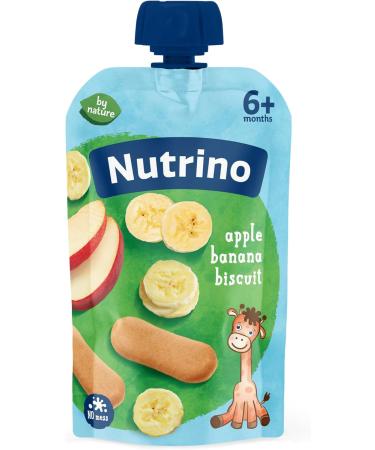 Nutrino apple banana biscuit 10 x 100g Banana 100g 100 g (Lot de 10) - Buy Online on GoSupps.com