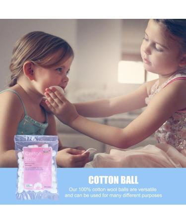 Cotton Wool Balls - Baby Cotton Balls | Reusable Makeup Remover Cotton | 100 Or 200 Makeup Cleaning Tool Absorbent Lightweight for Household Needs Skin Prep Wound Cleansing Everyday Use 1. About 100 Grains (About 0.5 Grams) - Buy Online on GoSupps.com