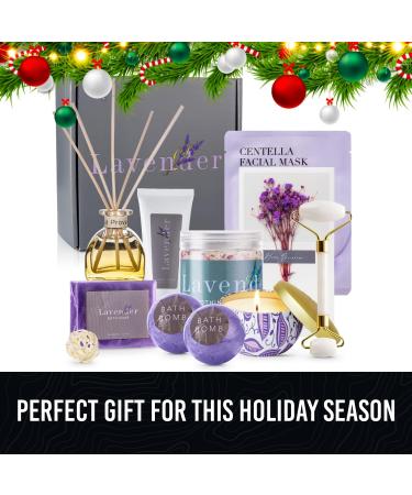 Ultimate Lavender Spa Gift Set - Organic Relaxation Kit for Women | Perfect Gift for Moms & Home Spa Day - Buy Online on GoSupps.com