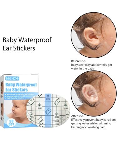 Baby Bath Ear - Transparent Baby Waterproof Ear Stickers - -time Ear Covers for Bathing Transparent High Heel Invisible Foot Care Sticker - Buy Online on GoSupps.com