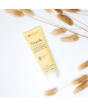 Niyok Organic Coconut Oil Toothpaste with Lemon Grass & Ginger (75ml) | Natural Fluoride-Free Vegan Toothpaste for Whiter Teeth & Gum Protection - Buy Online on GoSupps.com