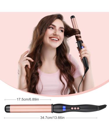 Buy Professional 32mm Hair Curling Wand | Ceramic Curling Iron for Big Curls | Adjustable Temperature & Dual Voltage | Safe & Easy to Use - Buy Online on GoSupps.com