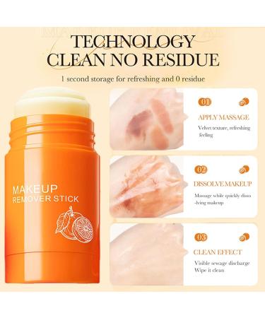 Make-up Remover Stick | 30g Citrus Balm for Sensitive Skin | Gentle & Efficient Eye Makeup Remover | Natural Skin Care by Anulely - Buy Online on GoSupps.com