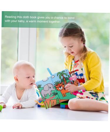 Buy Iwowhero Animal-Design Tail Towel Book - Washable Sensory & Gripping Toys for Babies | 22x12cm Educational Fabric Book - Buy Online on GoSupps.com