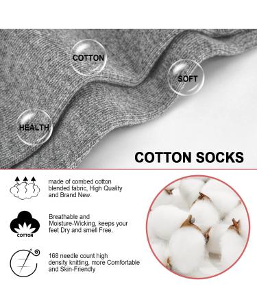 Women's Non-Slip Cotton Ankle Socks - 8 Pairs Low Cut No Show Socks in Black - Buy Online on GoSupps.com