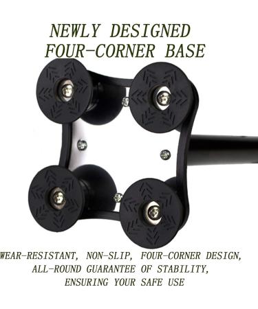 Four-Legged Elderly Crutches Aluminum Alloy Anti-Slip Telescopic Walking Stick for The Elderly Lightweight and Durable 10 Levels of Adjustment Interesting Brown - Buy Online on GoSupps.com