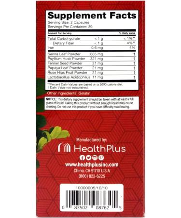 Health Plus Kidney Cleanse Capsules - 60ct, 30 Servings - Buy Online on GoSupps.com