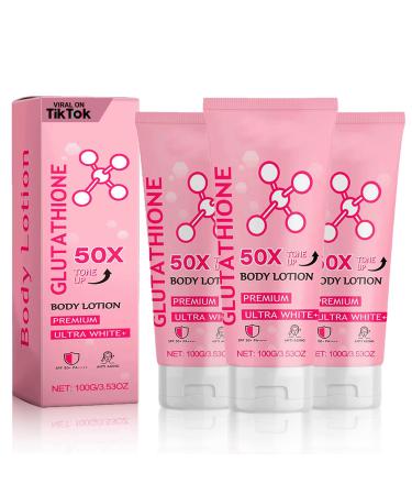 Glutathione 50x Tone Up Body Lotion Glutathione Body Cream All Over Body Scented Body Lotion (3 pcs) 3 1 Fl Oz (Pack of 1)