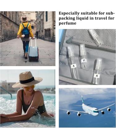 Benecreat 25 Pack 10ml Mini Fine Fog Spray Bottles - Transparent Glass Travel Atomizers for Perfume & Cosmetics - Buy Online on GoSupps.com
